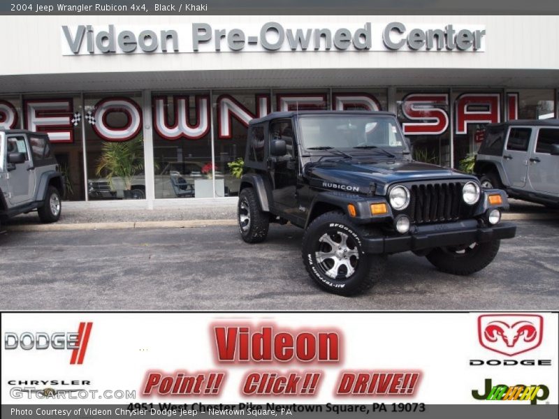 Black / Khaki 2004 Jeep Wrangler Rubicon 4x4