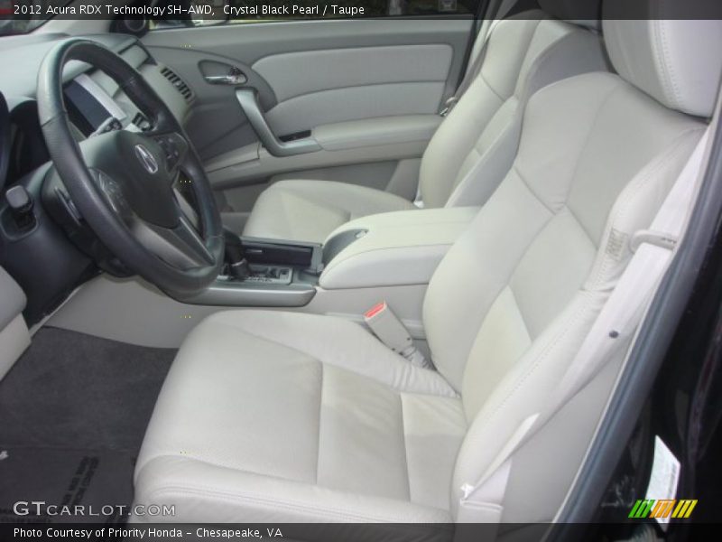 Crystal Black Pearl / Taupe 2012 Acura RDX Technology SH-AWD
