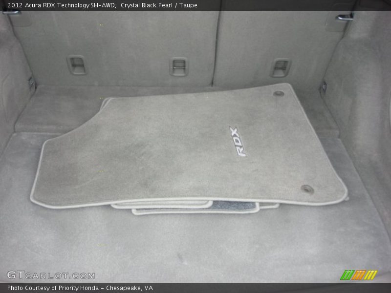 Crystal Black Pearl / Taupe 2012 Acura RDX Technology SH-AWD