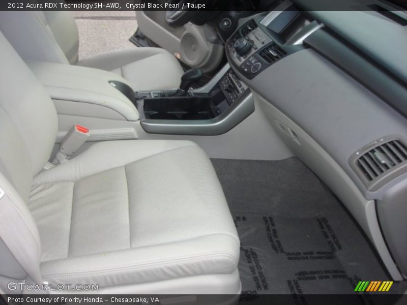 Crystal Black Pearl / Taupe 2012 Acura RDX Technology SH-AWD