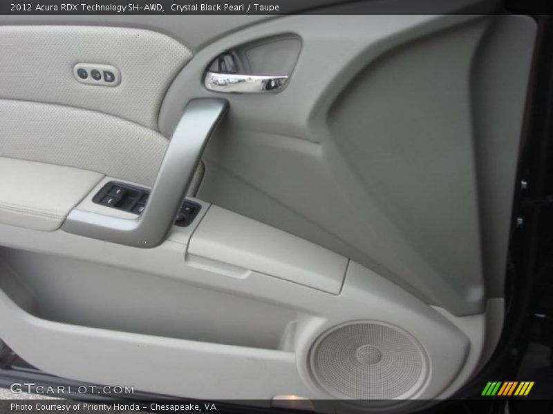 Crystal Black Pearl / Taupe 2012 Acura RDX Technology SH-AWD