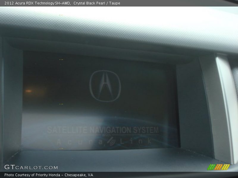 Crystal Black Pearl / Taupe 2012 Acura RDX Technology SH-AWD