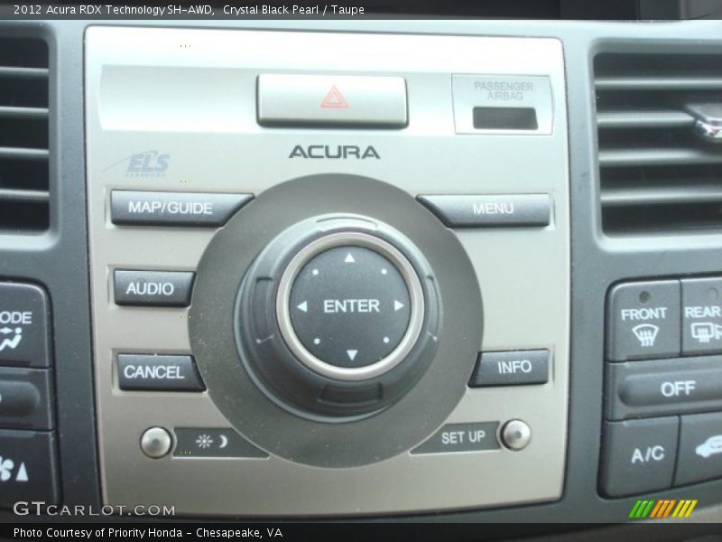 Crystal Black Pearl / Taupe 2012 Acura RDX Technology SH-AWD