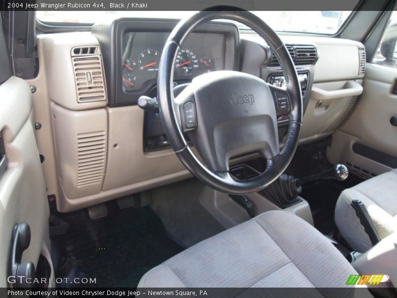 Black / Khaki 2004 Jeep Wrangler Rubicon 4x4