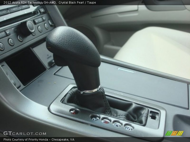 Crystal Black Pearl / Taupe 2012 Acura RDX Technology SH-AWD