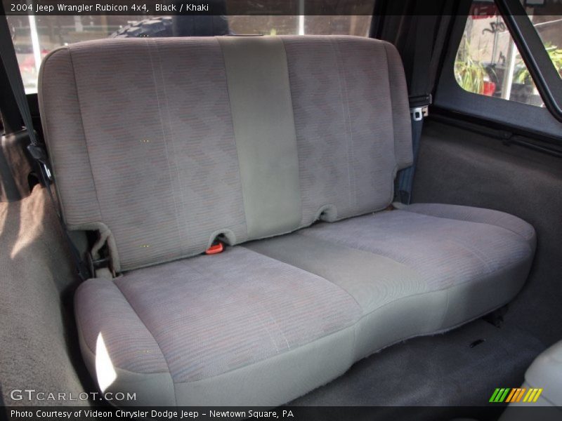 Rear Seat of 2004 Wrangler Rubicon 4x4