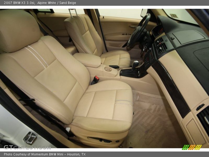 Alpine White / Sand Beige 2007 BMW X3 3.0si