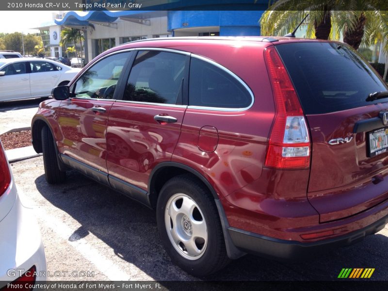 Tango Red Pearl / Gray 2010 Honda CR-V LX
