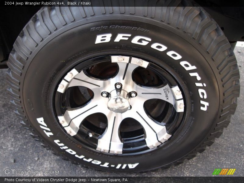 Custom Wheels of 2004 Wrangler Rubicon 4x4