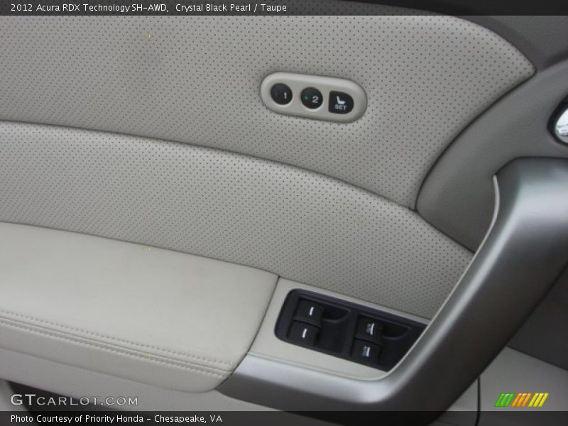 Crystal Black Pearl / Taupe 2012 Acura RDX Technology SH-AWD