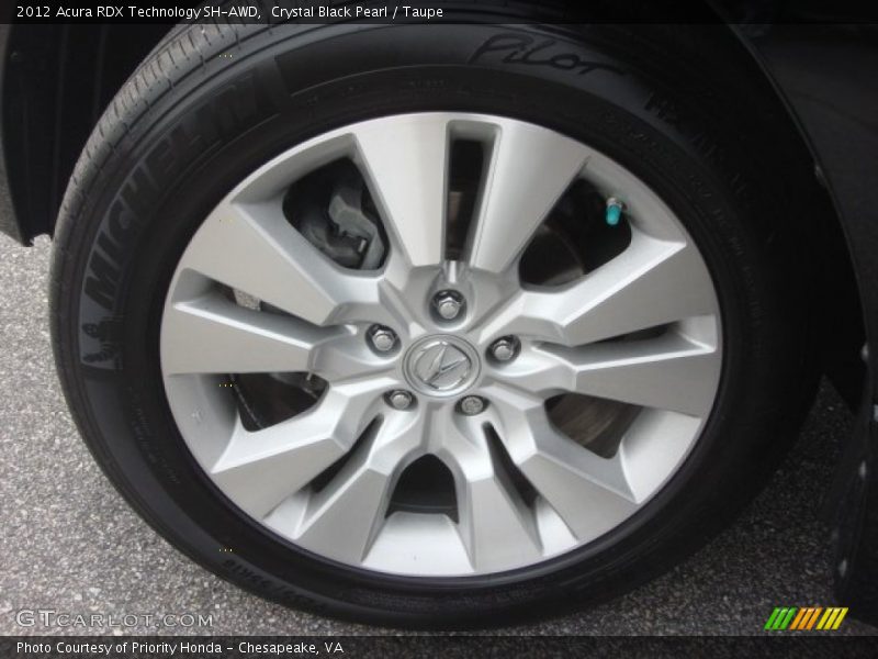 Crystal Black Pearl / Taupe 2012 Acura RDX Technology SH-AWD