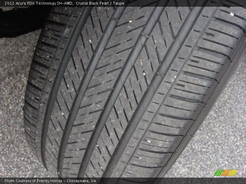 Crystal Black Pearl / Taupe 2012 Acura RDX Technology SH-AWD