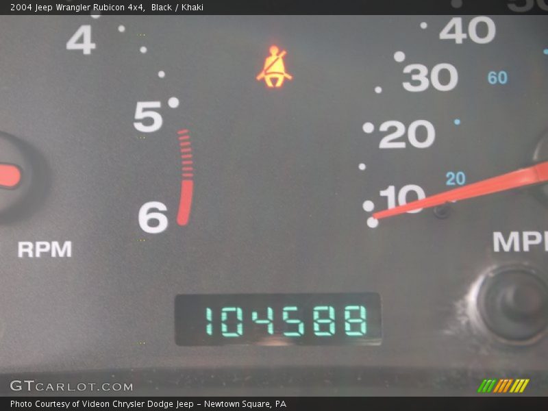 Black / Khaki 2004 Jeep Wrangler Rubicon 4x4