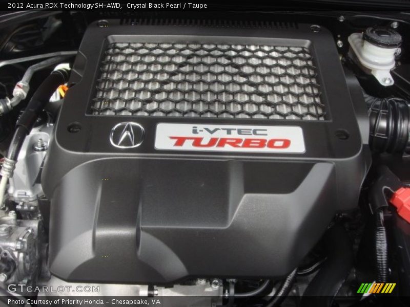 Crystal Black Pearl / Taupe 2012 Acura RDX Technology SH-AWD