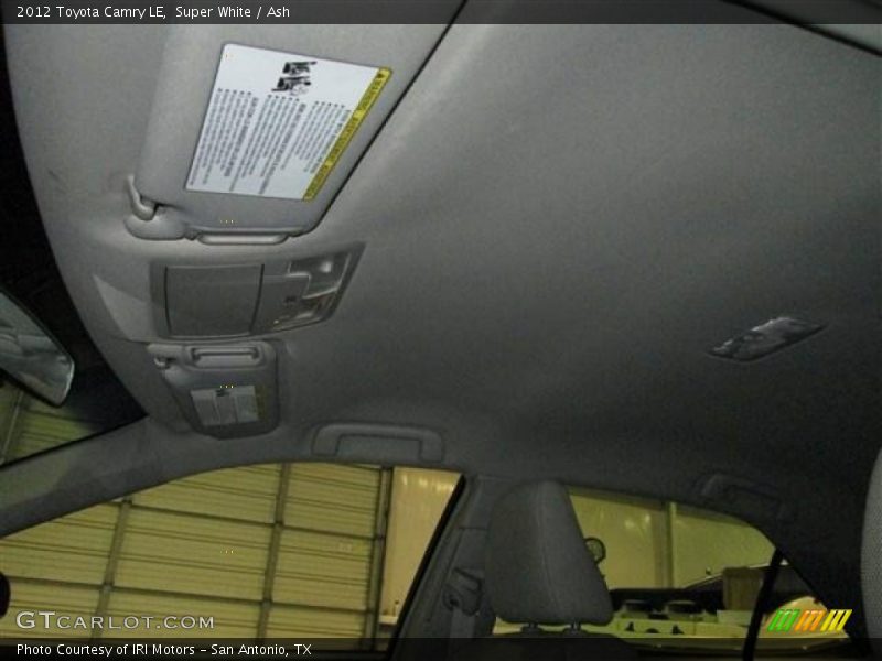 Super White / Ash 2012 Toyota Camry LE