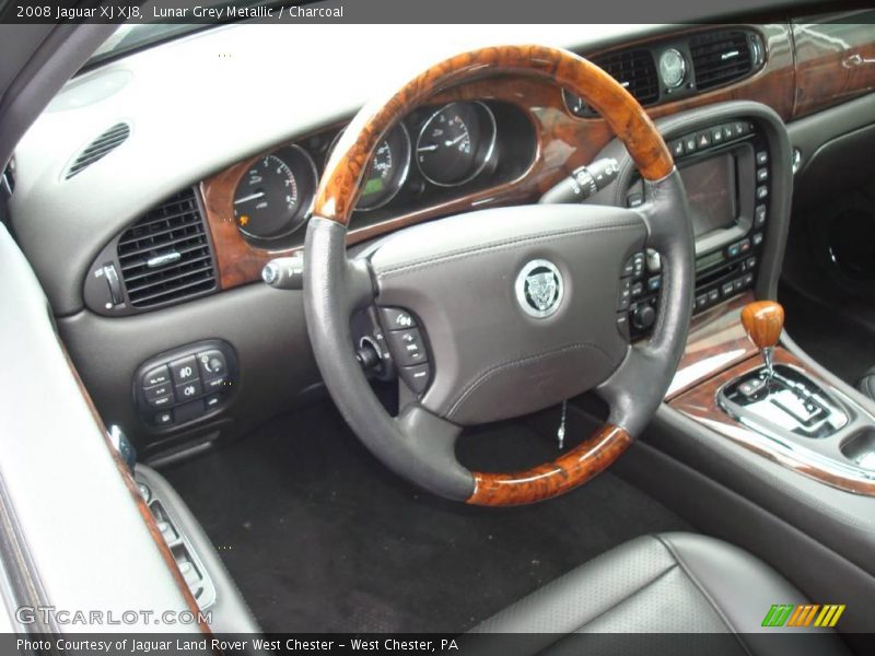 Lunar Grey Metallic / Charcoal 2008 Jaguar XJ XJ8