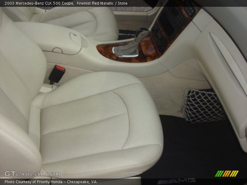 Firemist Red Metallic / Stone 2003 Mercedes-Benz CLK 500 Coupe