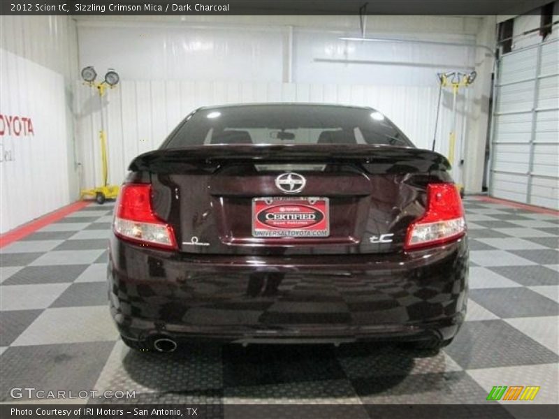 Sizzling Crimson Mica / Dark Charcoal 2012 Scion tC