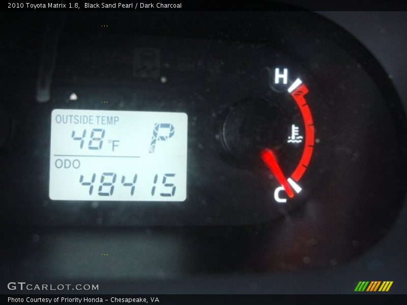 Black Sand Pearl / Dark Charcoal 2010 Toyota Matrix 1.8