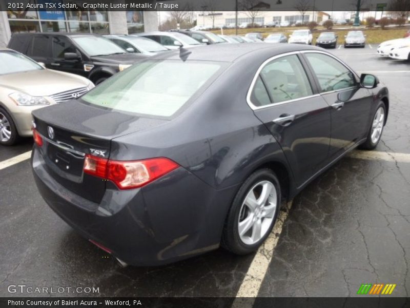 Graphite Luster Metallic / Taupe 2012 Acura TSX Sedan