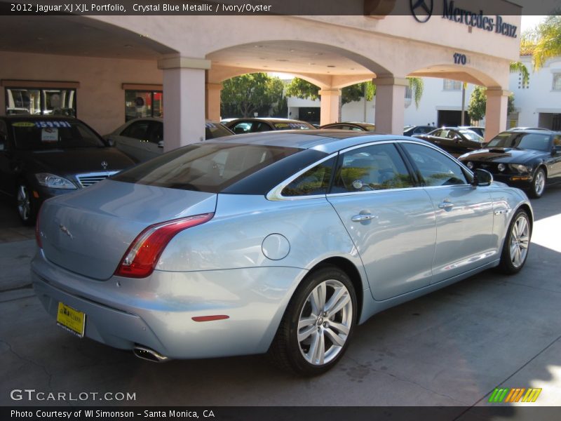 Crystal Blue Metallic / Ivory/Oyster 2012 Jaguar XJ XJL Portfolio
