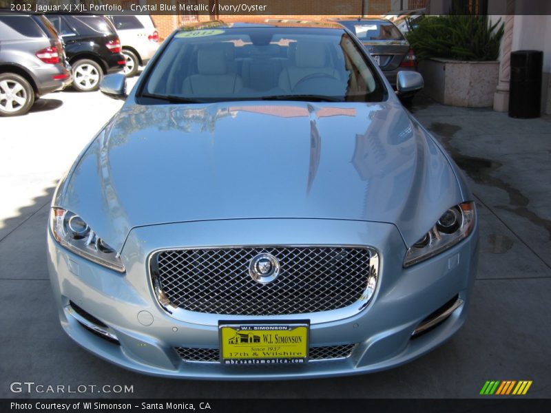 Crystal Blue Metallic / Ivory/Oyster 2012 Jaguar XJ XJL Portfolio