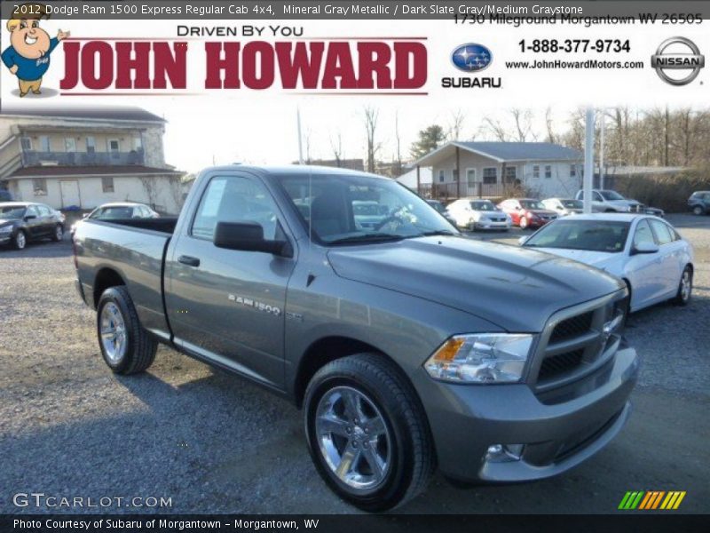 Mineral Gray Metallic / Dark Slate Gray/Medium Graystone 2012 Dodge Ram 1500 Express Regular Cab 4x4