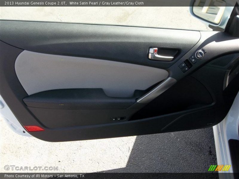 White Satin Pearl / Gray Leather/Gray Cloth 2013 Hyundai Genesis Coupe 2.0T
