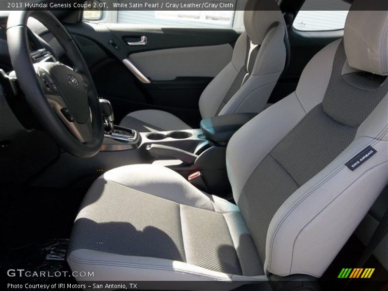 White Satin Pearl / Gray Leather/Gray Cloth 2013 Hyundai Genesis Coupe 2.0T
