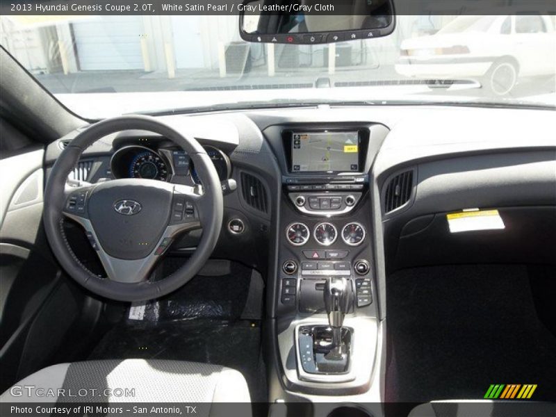 White Satin Pearl / Gray Leather/Gray Cloth 2013 Hyundai Genesis Coupe 2.0T
