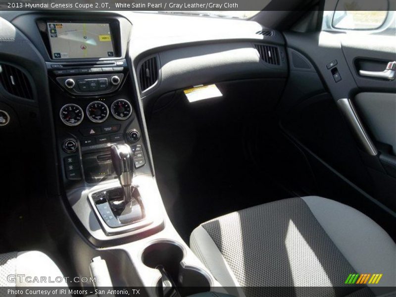 White Satin Pearl / Gray Leather/Gray Cloth 2013 Hyundai Genesis Coupe 2.0T