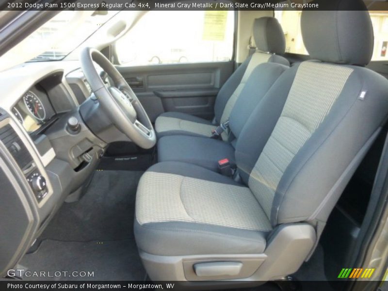 Front Seat of 2012 Ram 1500 Express Regular Cab 4x4