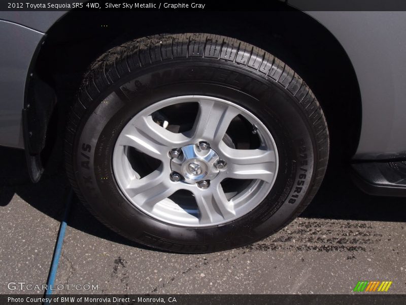 Silver Sky Metallic / Graphite Gray 2012 Toyota Sequoia SR5 4WD