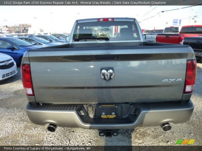 Mineral Gray Metallic / Dark Slate Gray/Medium Graystone 2012 Dodge Ram 1500 Express Regular Cab 4x4