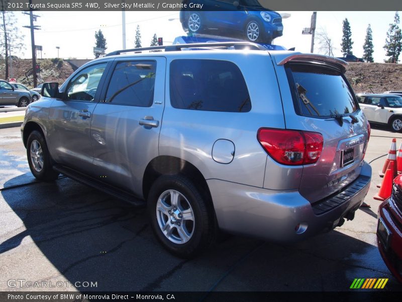 Silver Sky Metallic / Graphite Gray 2012 Toyota Sequoia SR5 4WD