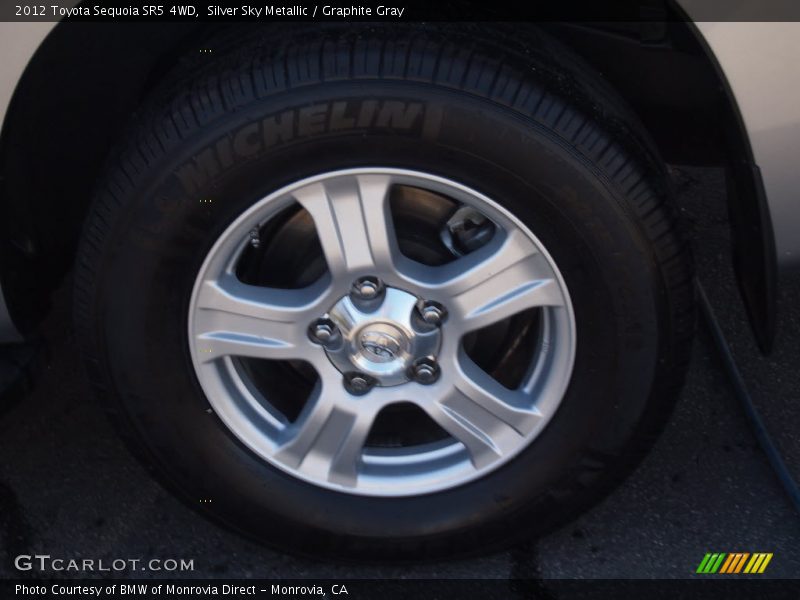 Silver Sky Metallic / Graphite Gray 2012 Toyota Sequoia SR5 4WD
