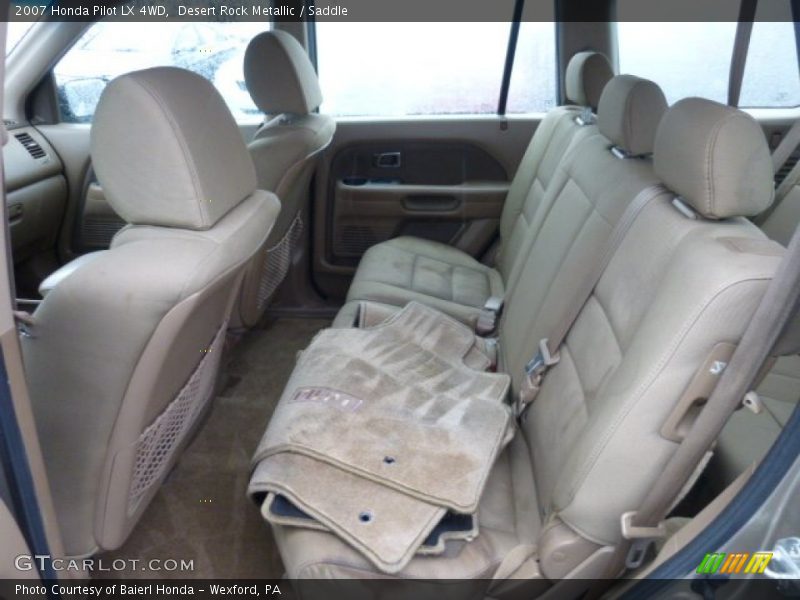 Rear Seat of 2007 Pilot LX 4WD