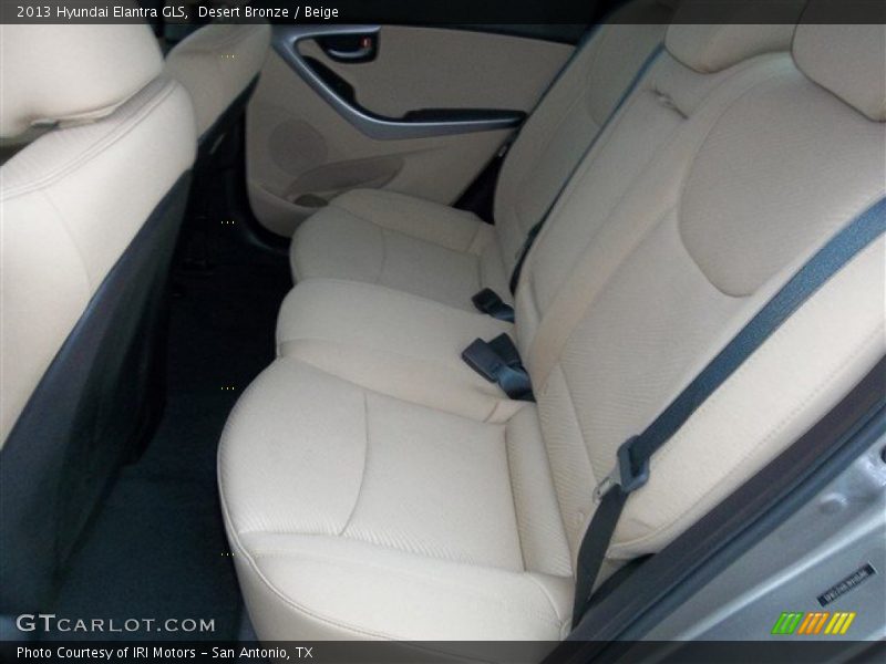 Rear Seat of 2013 Elantra GLS