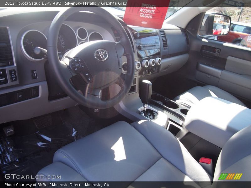 Silver Sky Metallic / Graphite Gray 2012 Toyota Sequoia SR5 4WD