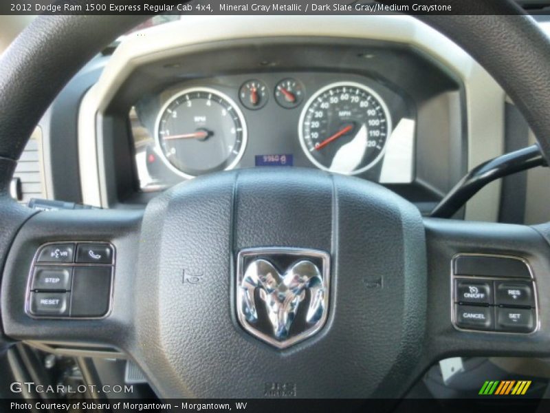 Mineral Gray Metallic / Dark Slate Gray/Medium Graystone 2012 Dodge Ram 1500 Express Regular Cab 4x4