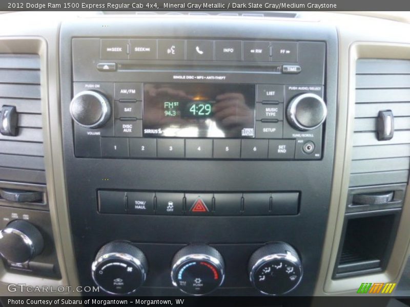 Mineral Gray Metallic / Dark Slate Gray/Medium Graystone 2012 Dodge Ram 1500 Express Regular Cab 4x4