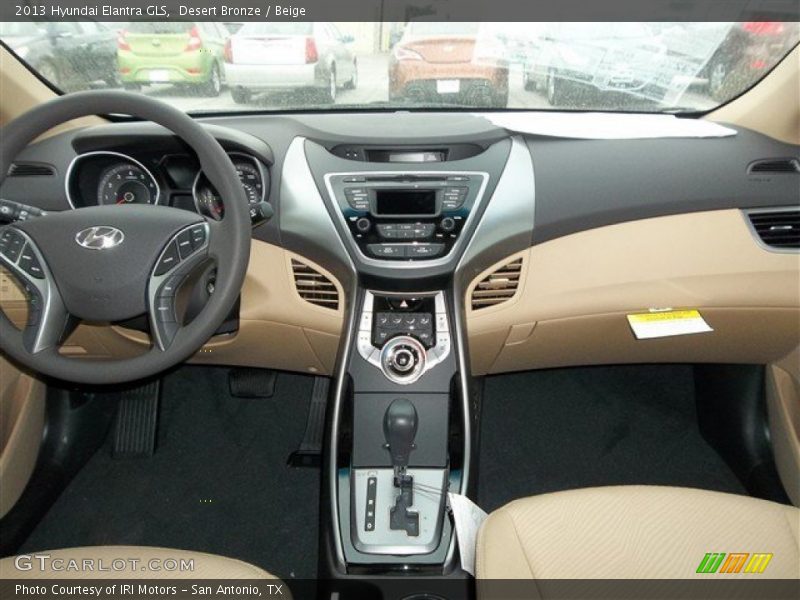 Dashboard of 2013 Elantra GLS