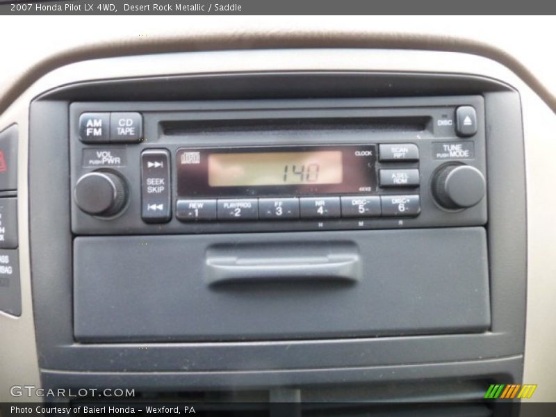 Audio System of 2007 Pilot LX 4WD