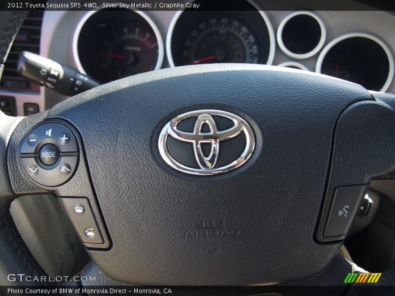 Silver Sky Metallic / Graphite Gray 2012 Toyota Sequoia SR5 4WD