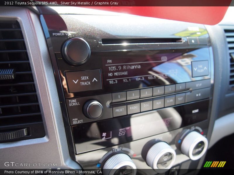 Silver Sky Metallic / Graphite Gray 2012 Toyota Sequoia SR5 4WD