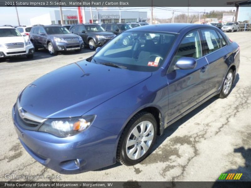 Marine Blue Pearl / Carbon Black 2011 Subaru Impreza 2.5i Sedan