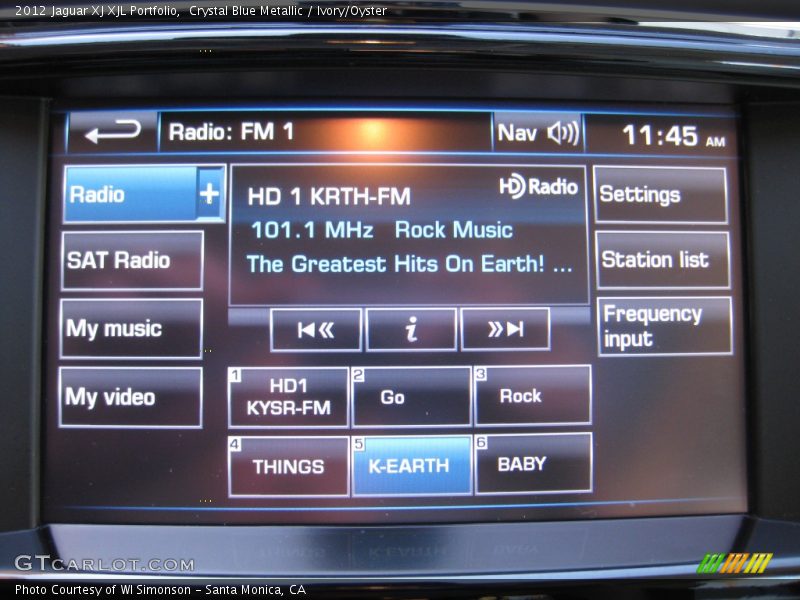 Crystal Blue Metallic / Ivory/Oyster 2012 Jaguar XJ XJL Portfolio