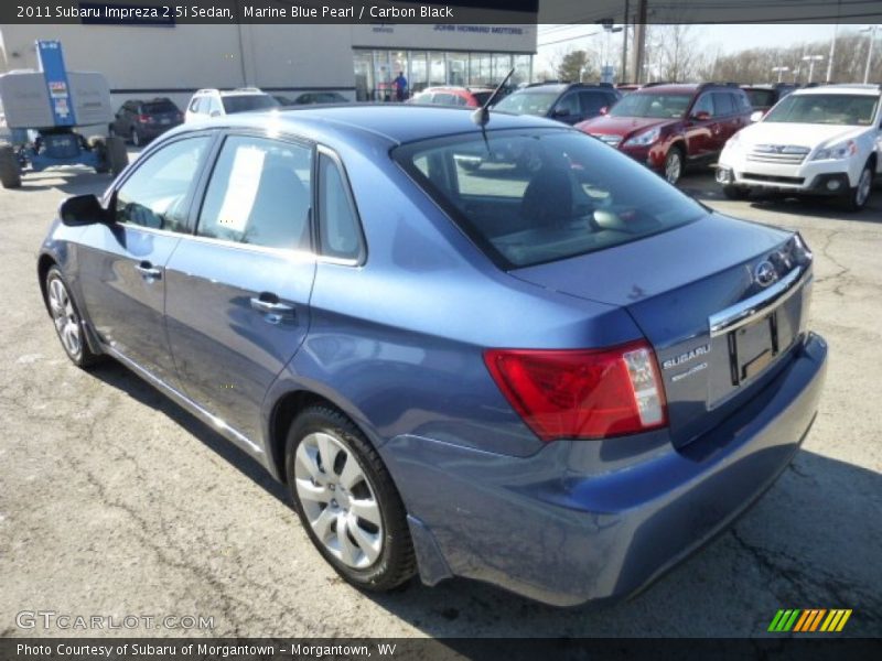 Marine Blue Pearl / Carbon Black 2011 Subaru Impreza 2.5i Sedan