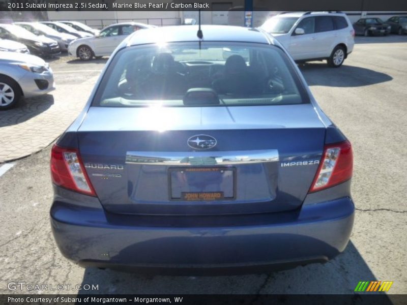 Marine Blue Pearl / Carbon Black 2011 Subaru Impreza 2.5i Sedan