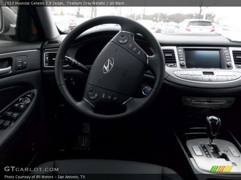 Titanium Gray Metallic / Jet Black 2013 Hyundai Genesis 3.8 Sedan